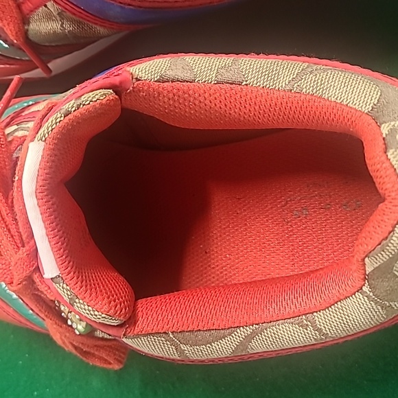 Coach Multicolored Sneakers Size 9 Medium - Picture 3 of 15